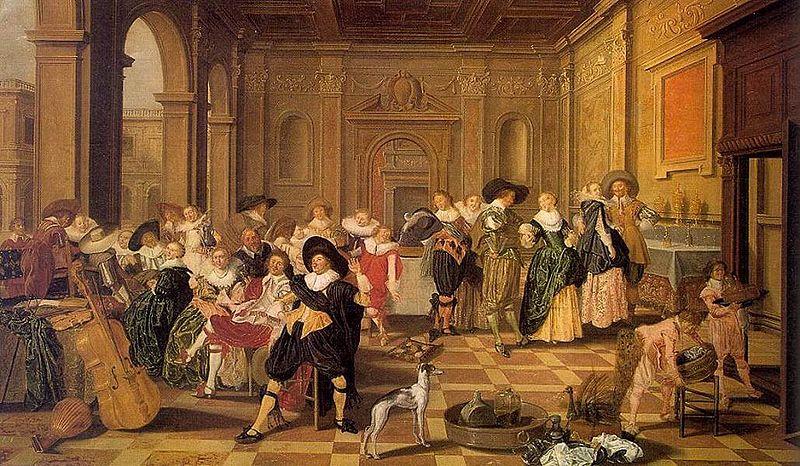 Dirck Hals Banquet Scene in a Renaissance Hall